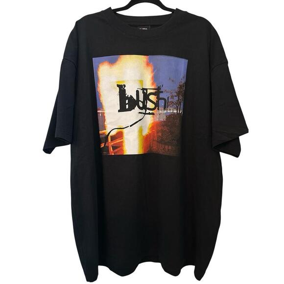 Bush Giant Vintage T-Shirt Unisex XXL Black Graphic NEW - Picture 1 of 4